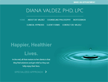 Tablet Screenshot of dianavaldez.com